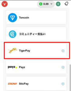 テッドベット入金タイガーペイ